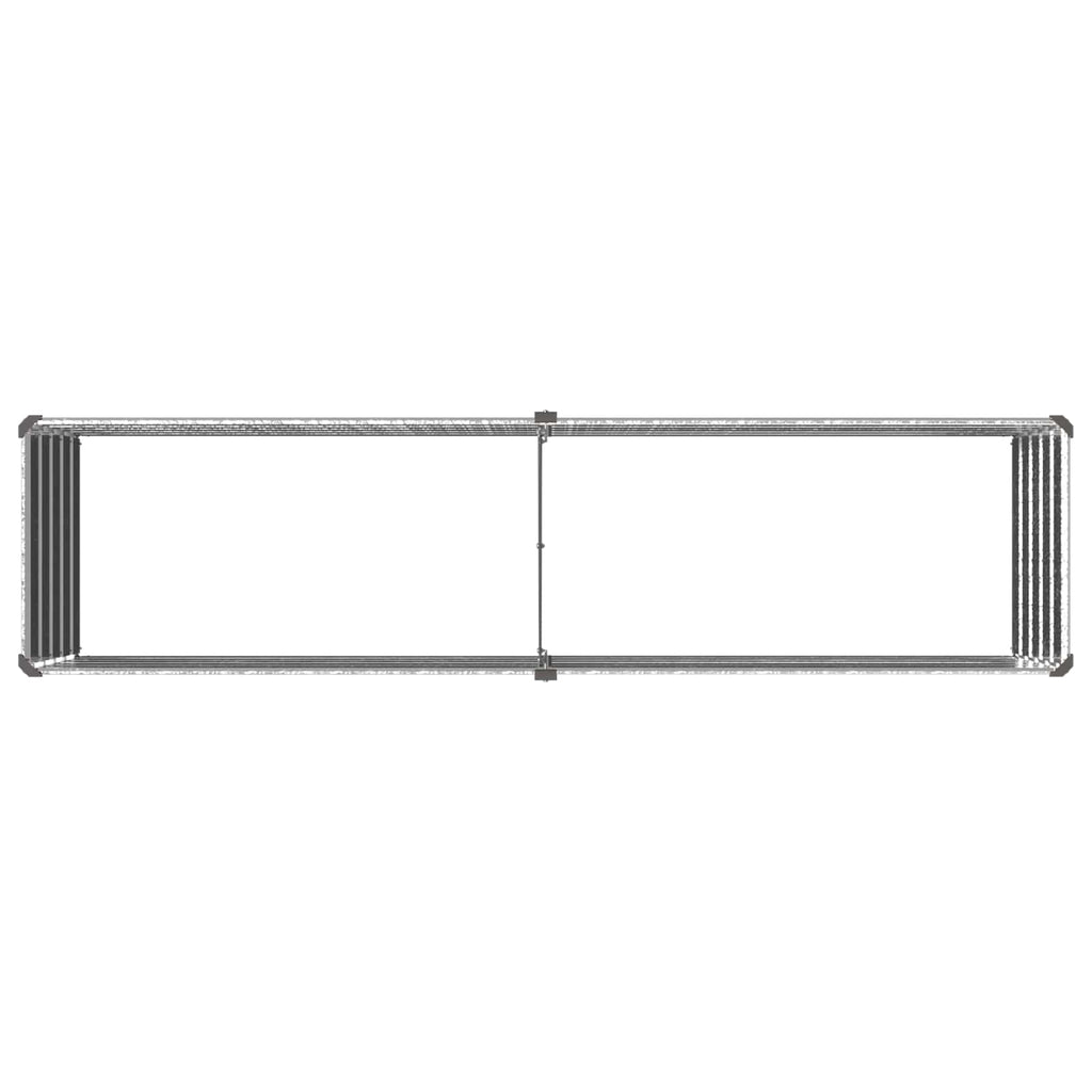 vidaXL Podniesione Łóżko Ogrodowe srebrny 160 x 40 x 55 cm Ocynkowany