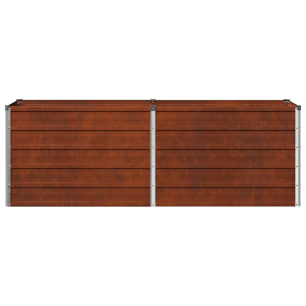 vidaXL Podniesione Łóżko Ogrodowe Rdzawy 160 x 40 x 55 cm tektura
