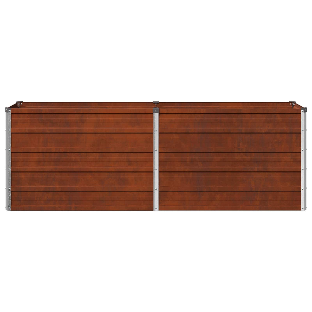 vidaXL Podniesione Łóżko Ogrodowe Rdzawy 160 x 40 x 55 cm tektura