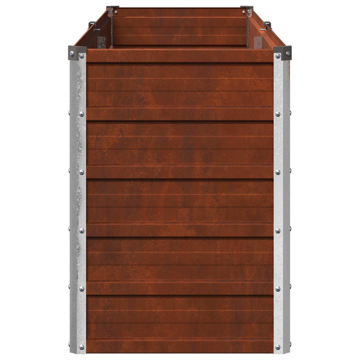 vidaXL Podniesione Łóżko Ogrodowe Rdzawy 160 x 40 x 55 cm tektura