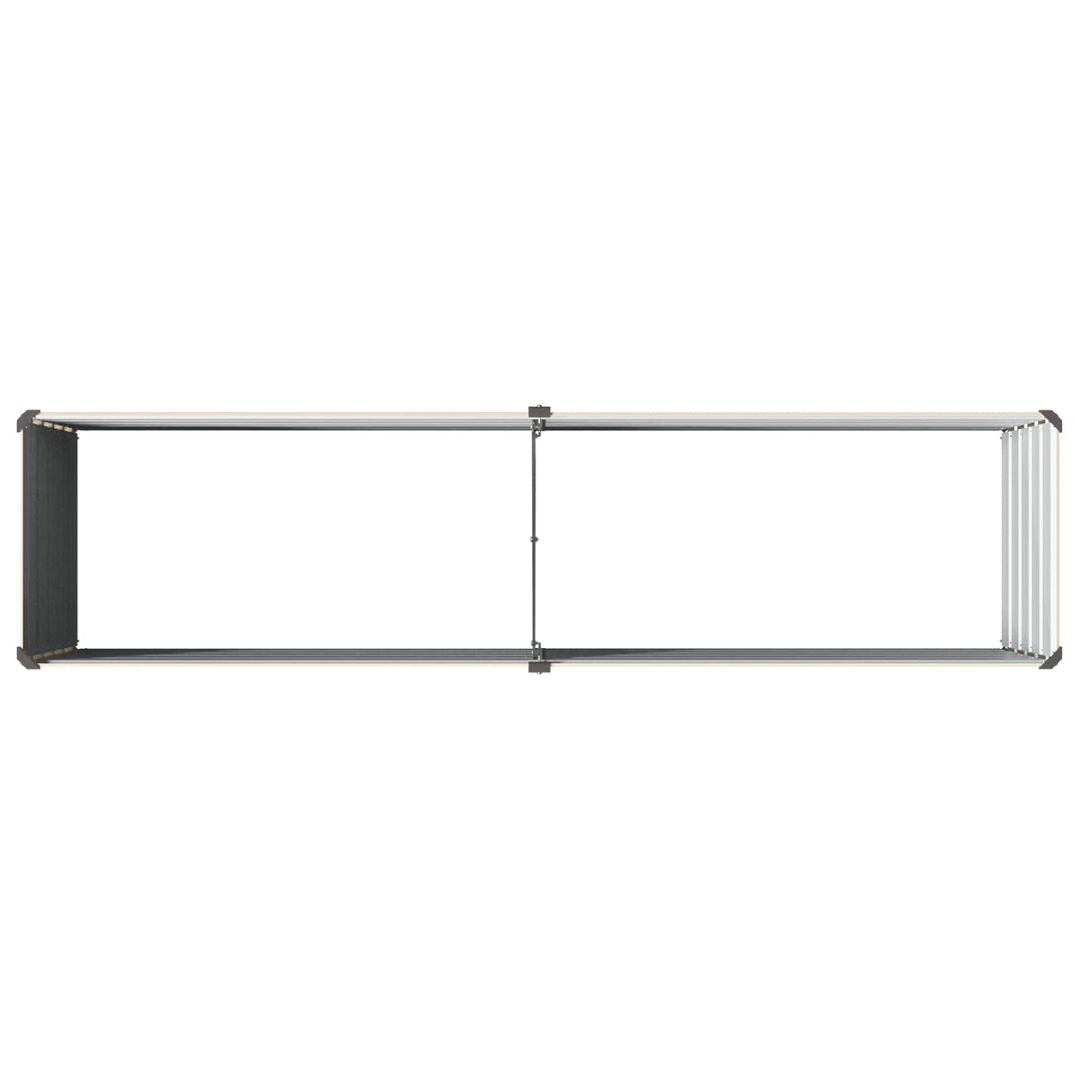 vidaXL Podniesione Łóżko Ogrodowe Kość słoniowa 160 x 40 x 55 cm