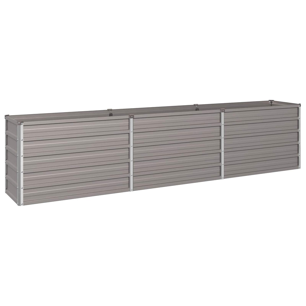 vidaXL Podniesione Łóżko Ogrodowe Rdzawy 240 x 40 x 55 cm tektura