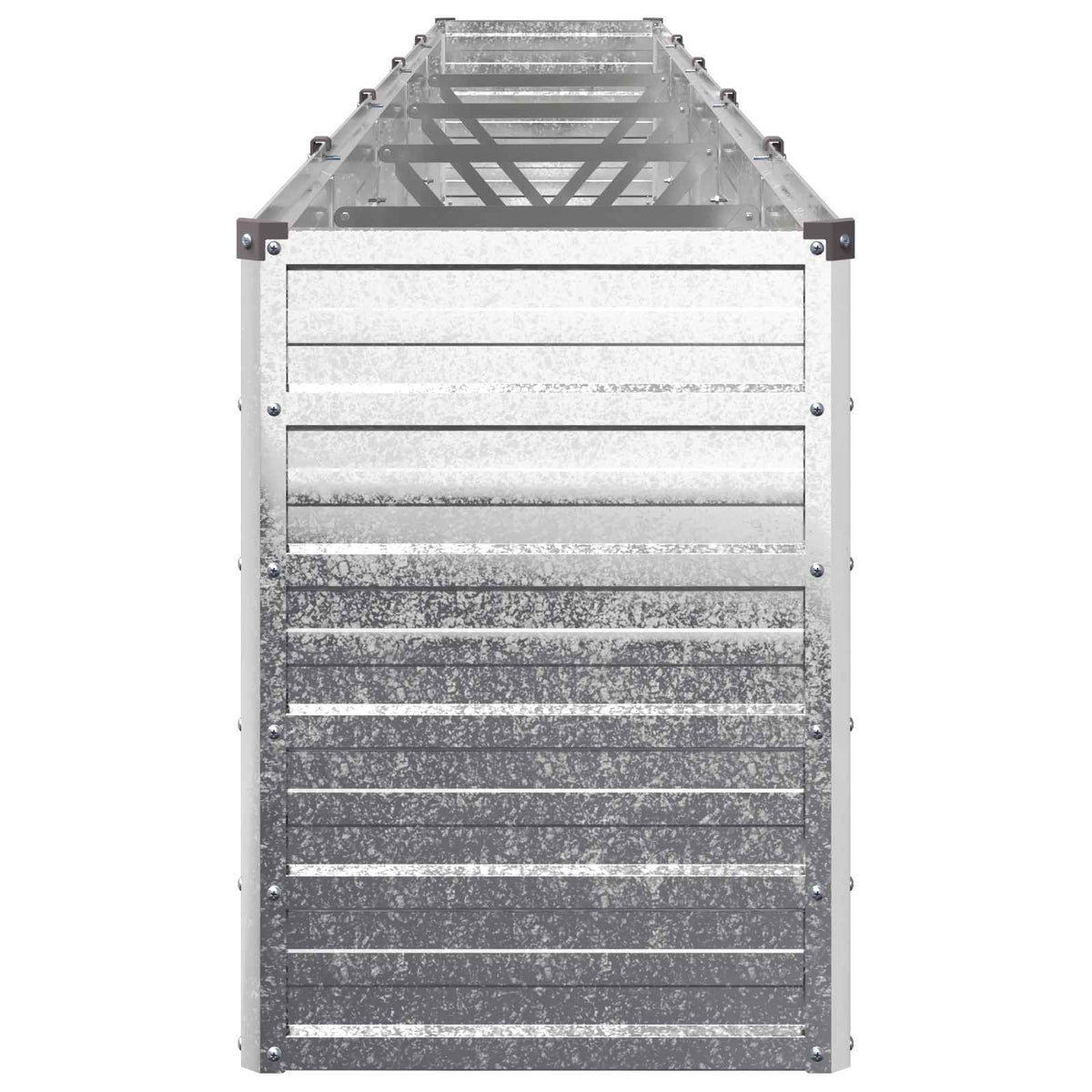 vidaXL Podniesione Łóżko Ogrodowe srebrny 400 x 40 x 55 cm Ocynkowany