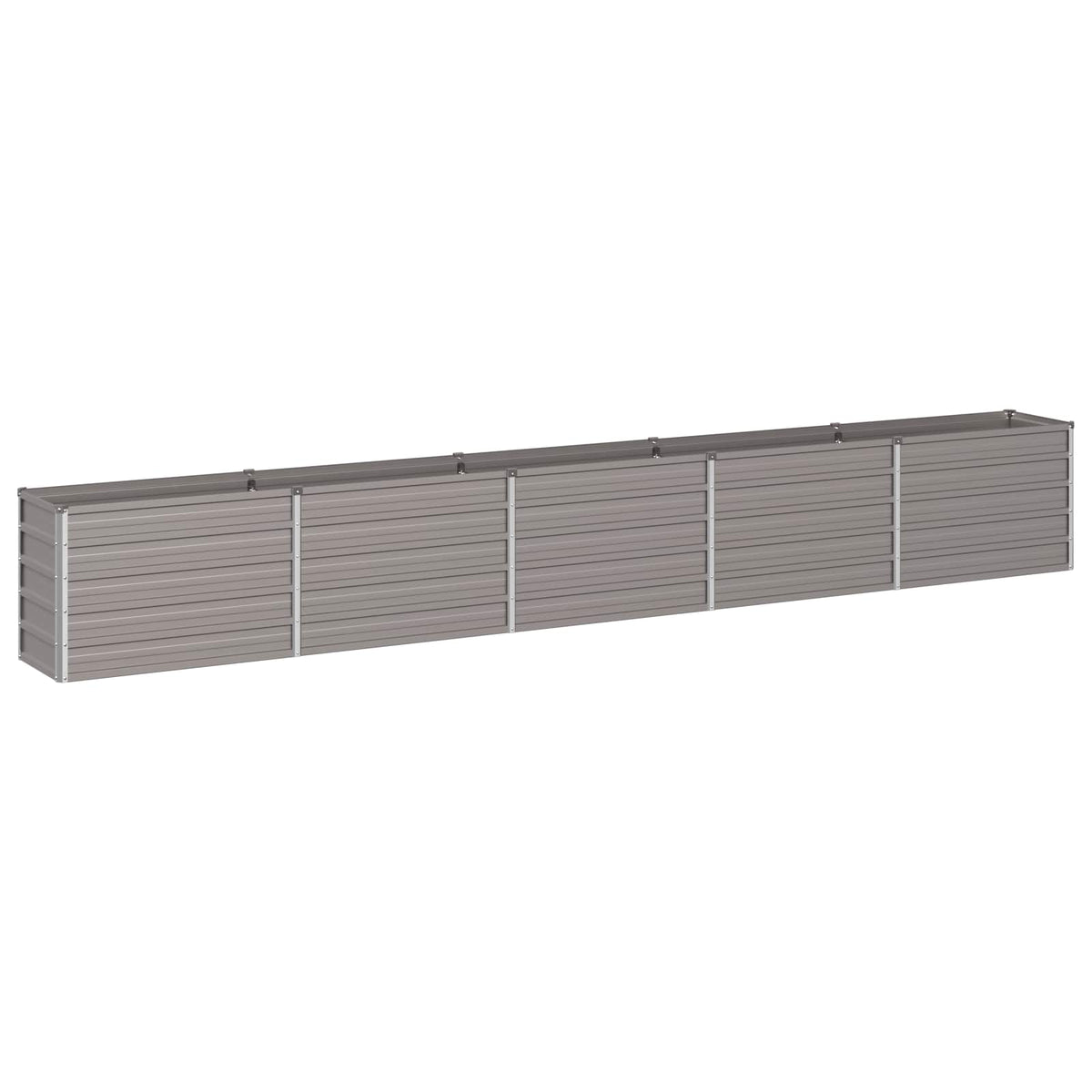 vidaXL Podniesione Łóżko Ogrodowe Rdzawy 400 x 40 x 55 cm tektura