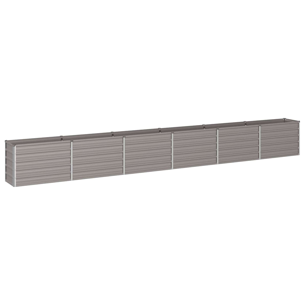 vidaXL Podniesione Łóżko Ogrodowe Rdzawy 480 x 40 x 55 cm tektura