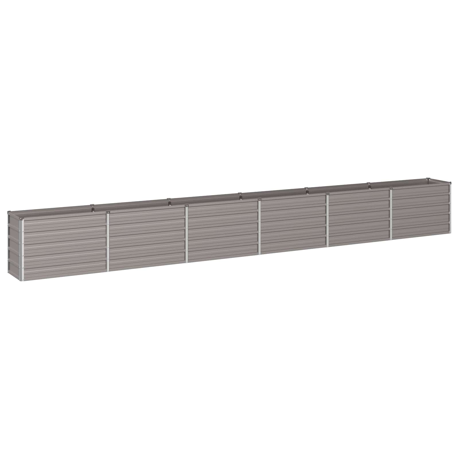 vidaXL Podniesione Łóżko Ogrodowe Rdzawy 480 x 40 x 55 cm tektura