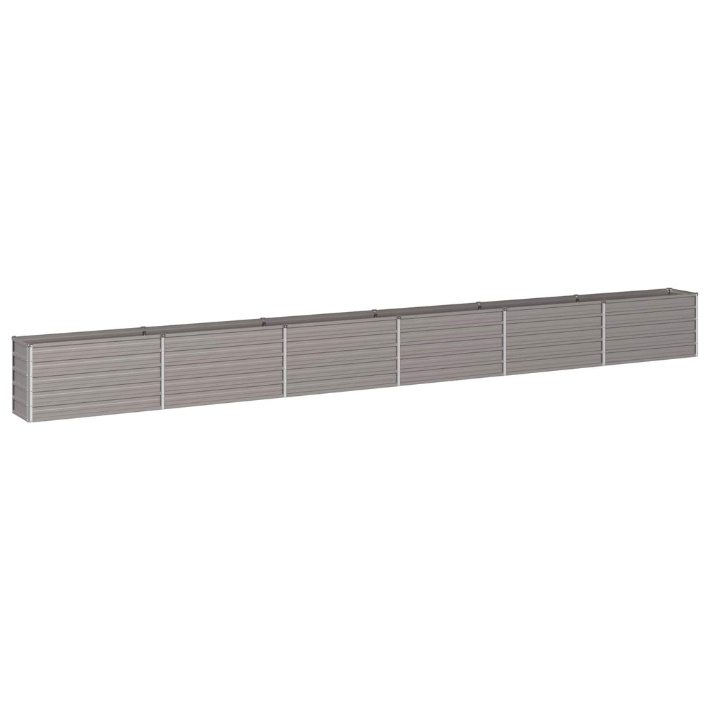 vidaXL Podniesione Łóżko Ogrodowe Rdzawy 600 x 40 x 55 cm tektura