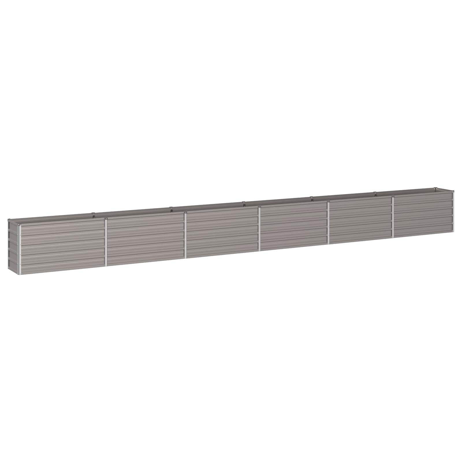 vidaXL Podniesione Łóżko Ogrodowe Rdzawy 600 x 40 x 55 cm tektura