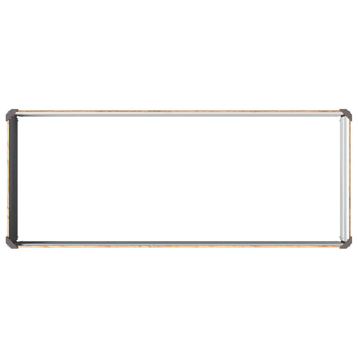 vidaXL Podniesione Łóżko Ogrodowe Brązowy Drewno 100 x 40 x 24 cm