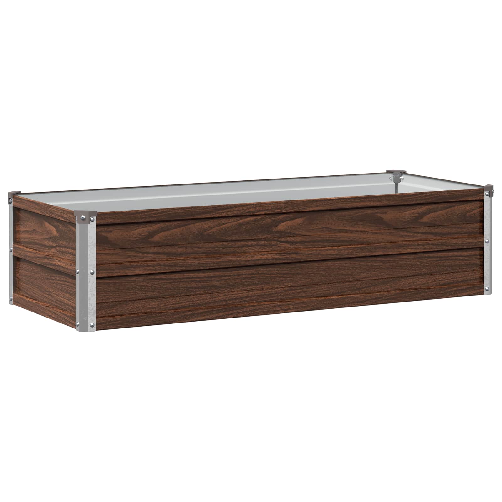 vidaXL Podniesione Łóżko Ogrodowe Czarny 100 x 40 x 24 cm