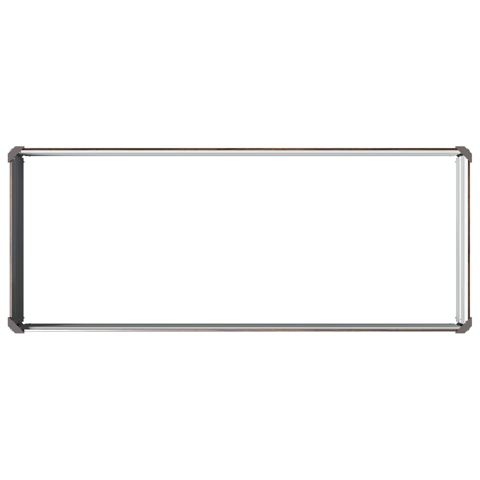 vidaXL Podniesione Łóżko Ogrodowe Czarny 100 x 40 x 24 cm