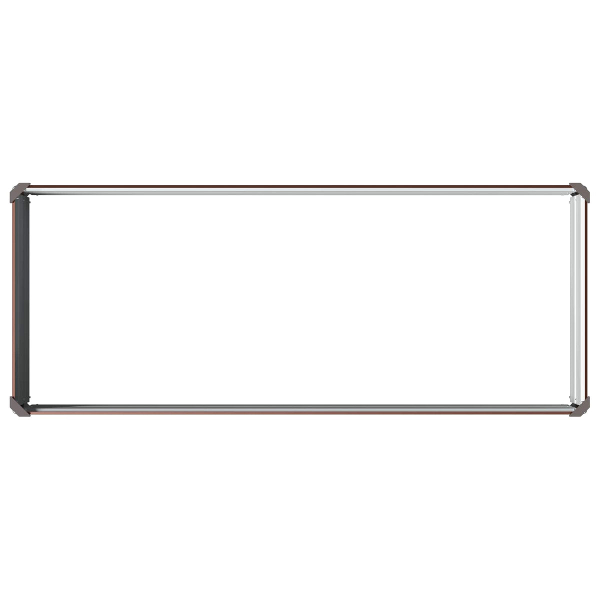 vidaXL Podniesione Łóżko Ogrodowe brązowy 100 x 40 x 24 cm
