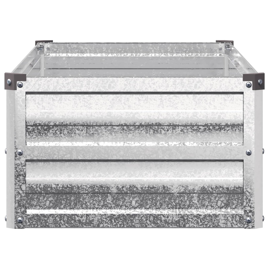 vidaXL Podniesione Łóżko Ogrodowe srebrny 100 x 40 x 24 cm Ocynkowany