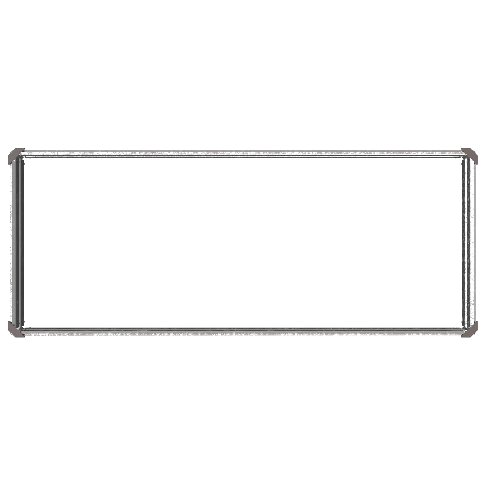 vidaXL Podniesione Łóżko Ogrodowe srebrny 100 x 40 x 24 cm Ocynkowany