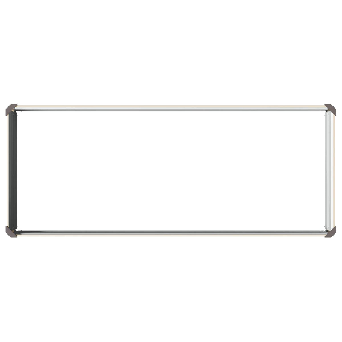 vidaXL Podniesione Łóżko Ogrodowe Kość słoniowa 100 x 40 x 24 cm