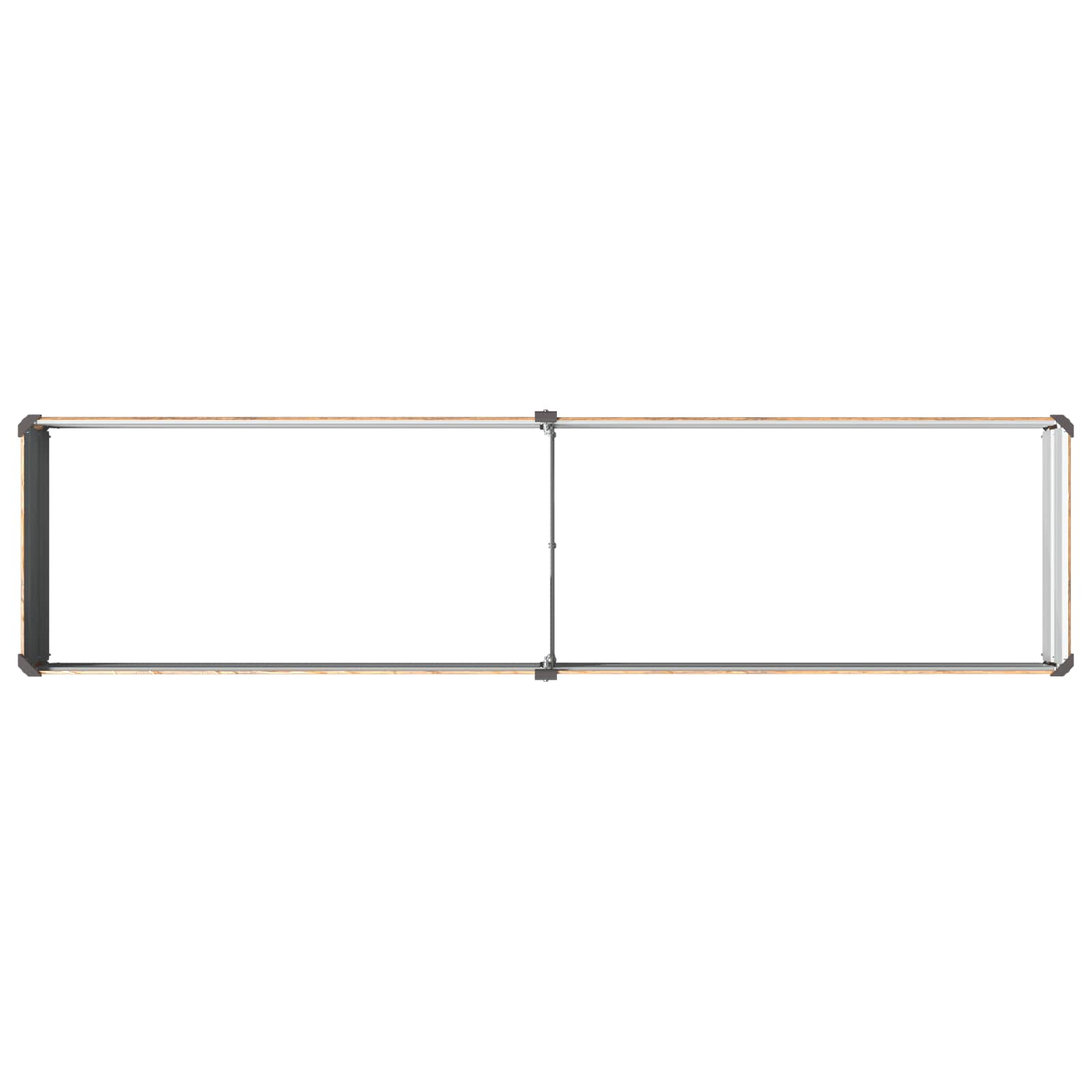 vidaXL Podniesione Łóżko Ogrodowe Brązowy Drewno 160 x 40 x 24 cm