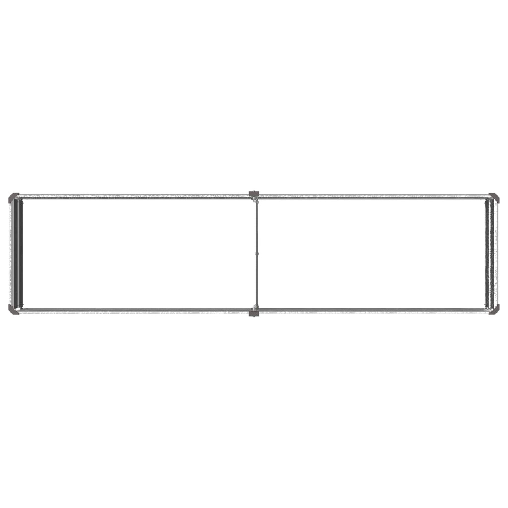 vidaXL Podniesione Łóżko Ogrodowe srebrny 160 x 40 x 24 cm Ocynkowany