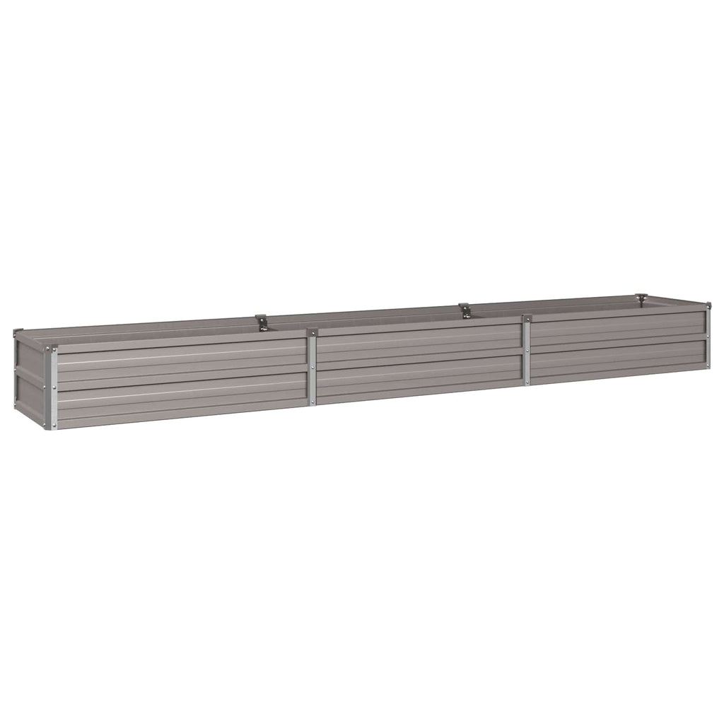 vidaXL Podniesione Łóżko Ogrodowe Rdzawy 240 x 40 x 24 cm tektura