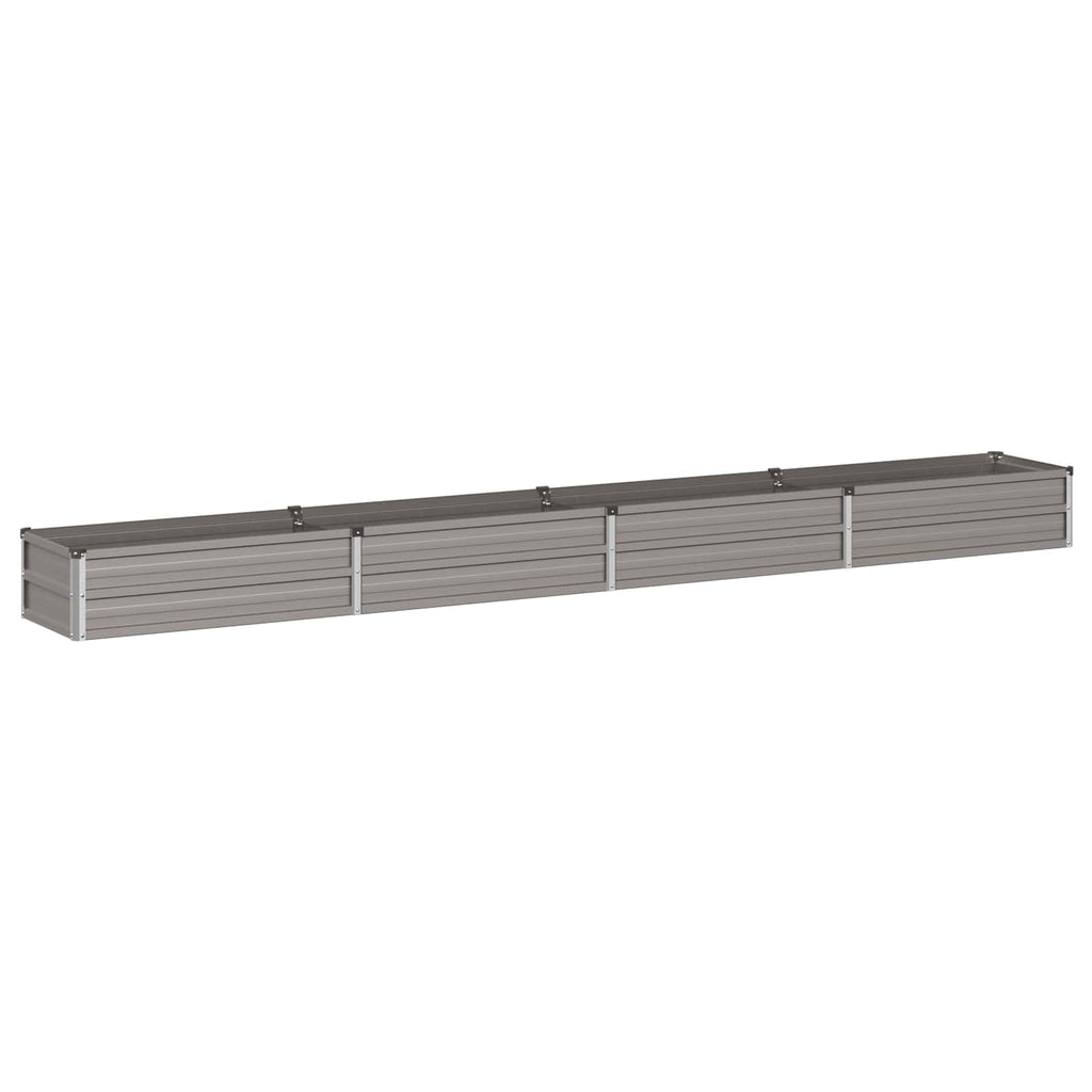 vidaXL Podniesione Łóżko Ogrodowe Rdzawy 320 x 40 x 24 cm tektura