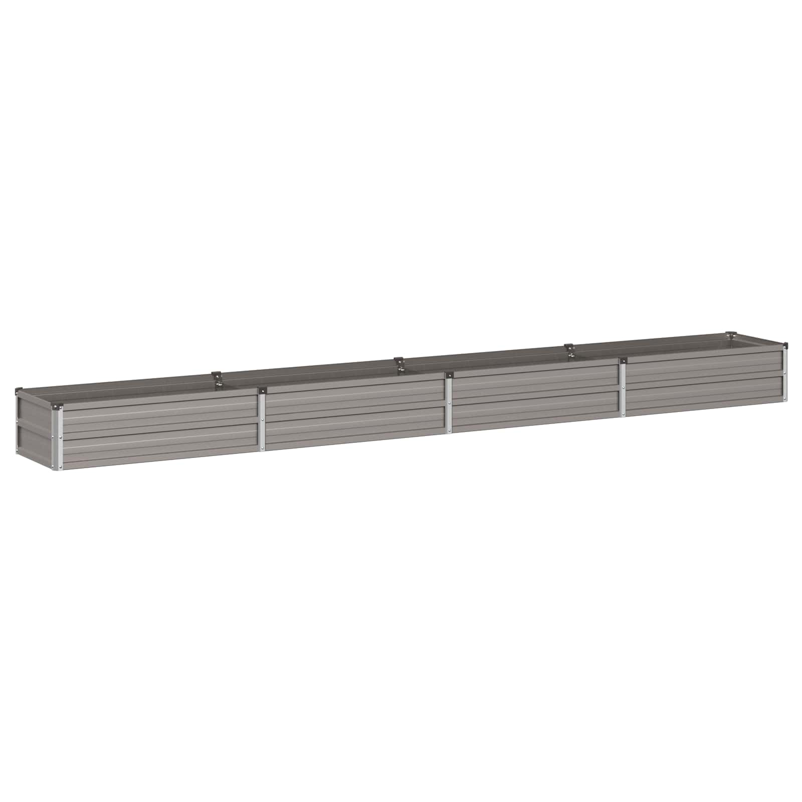 vidaXL Podniesione Łóżko Ogrodowe Rdzawy 320 x 40 x 24 cm tektura