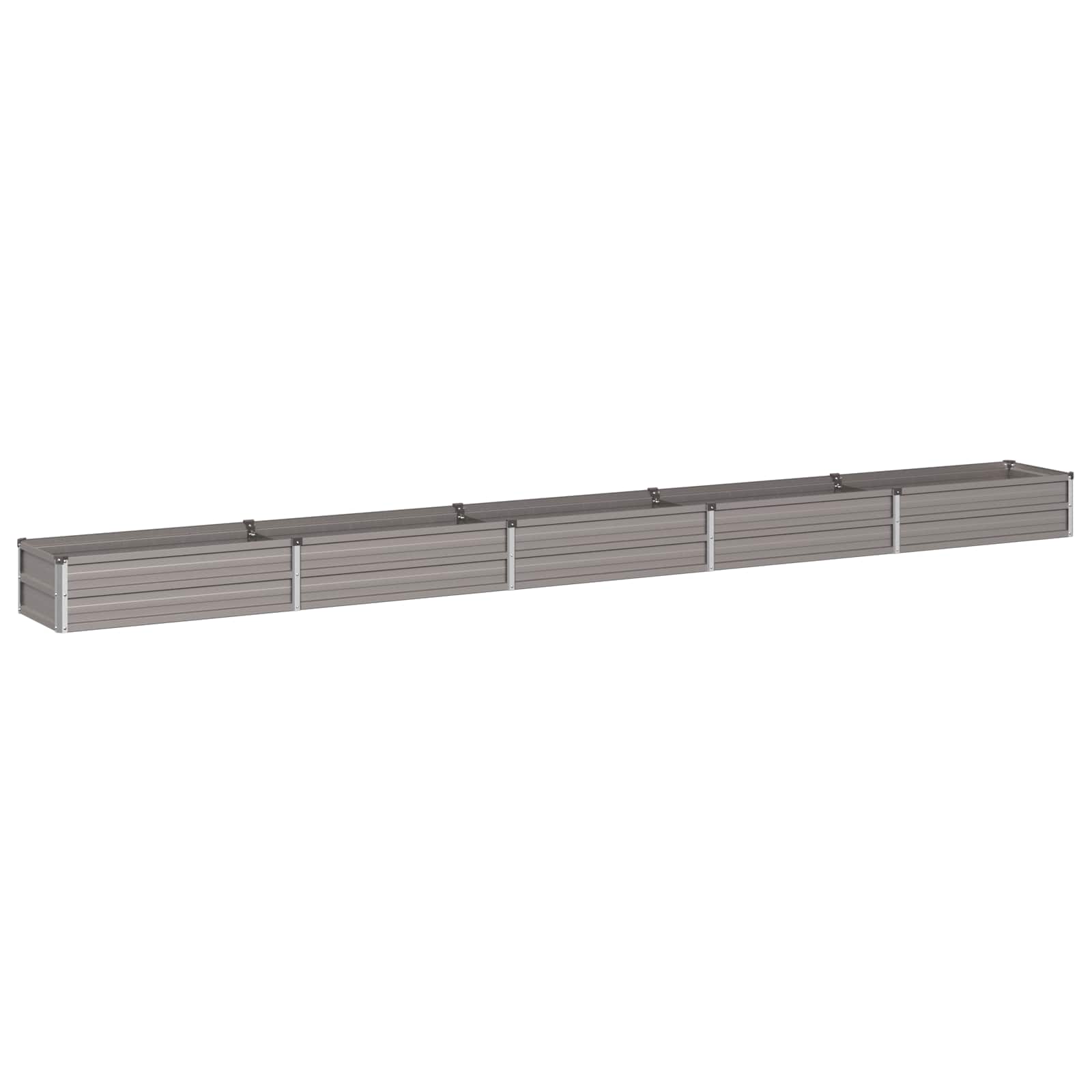 vidaXL Podniesione Łóżko Ogrodowe Rdzawy 400 x 40 x 24 cm tektura