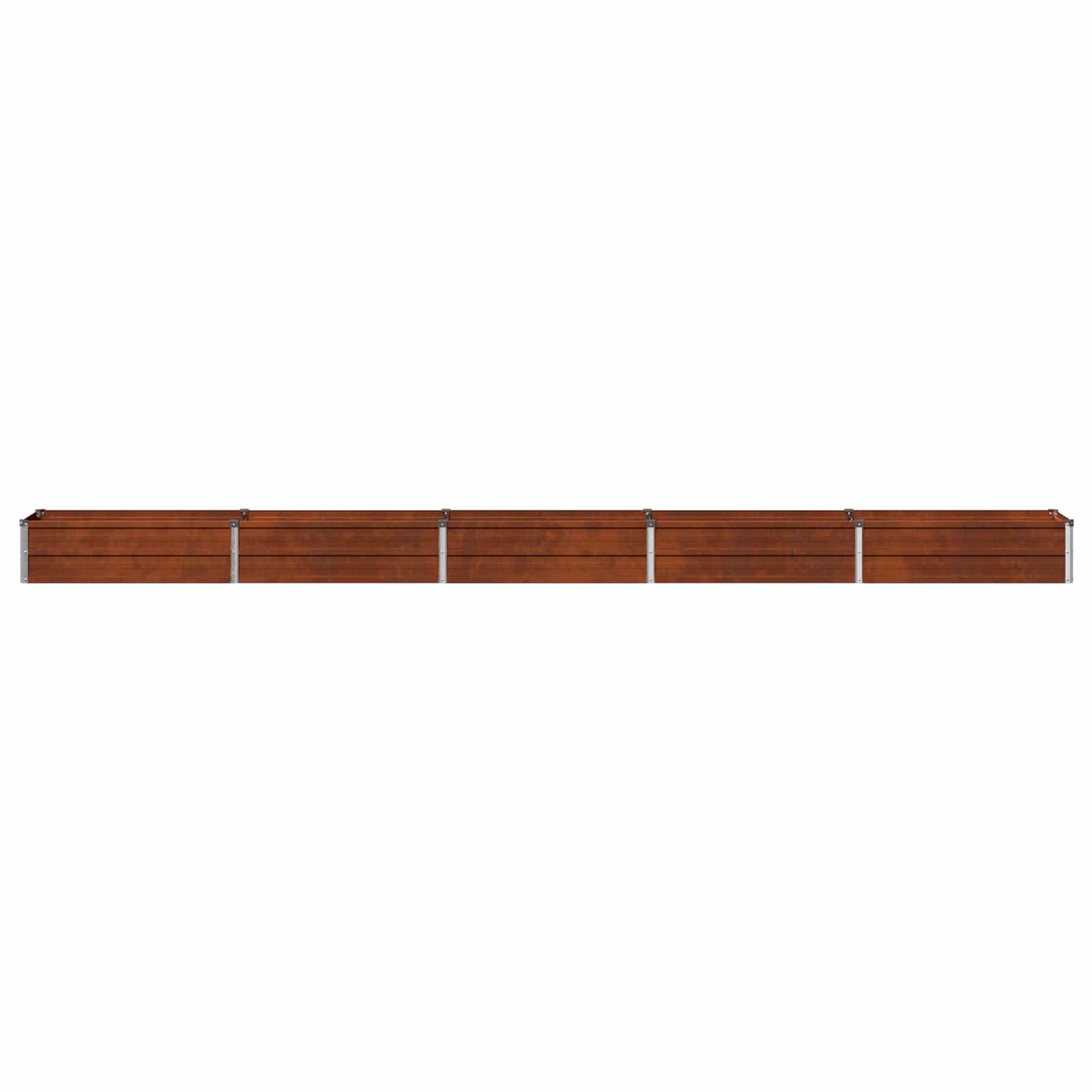 vidaXL Podniesione Łóżko Ogrodowe Rdzawy 400 x 40 x 24 cm tektura
