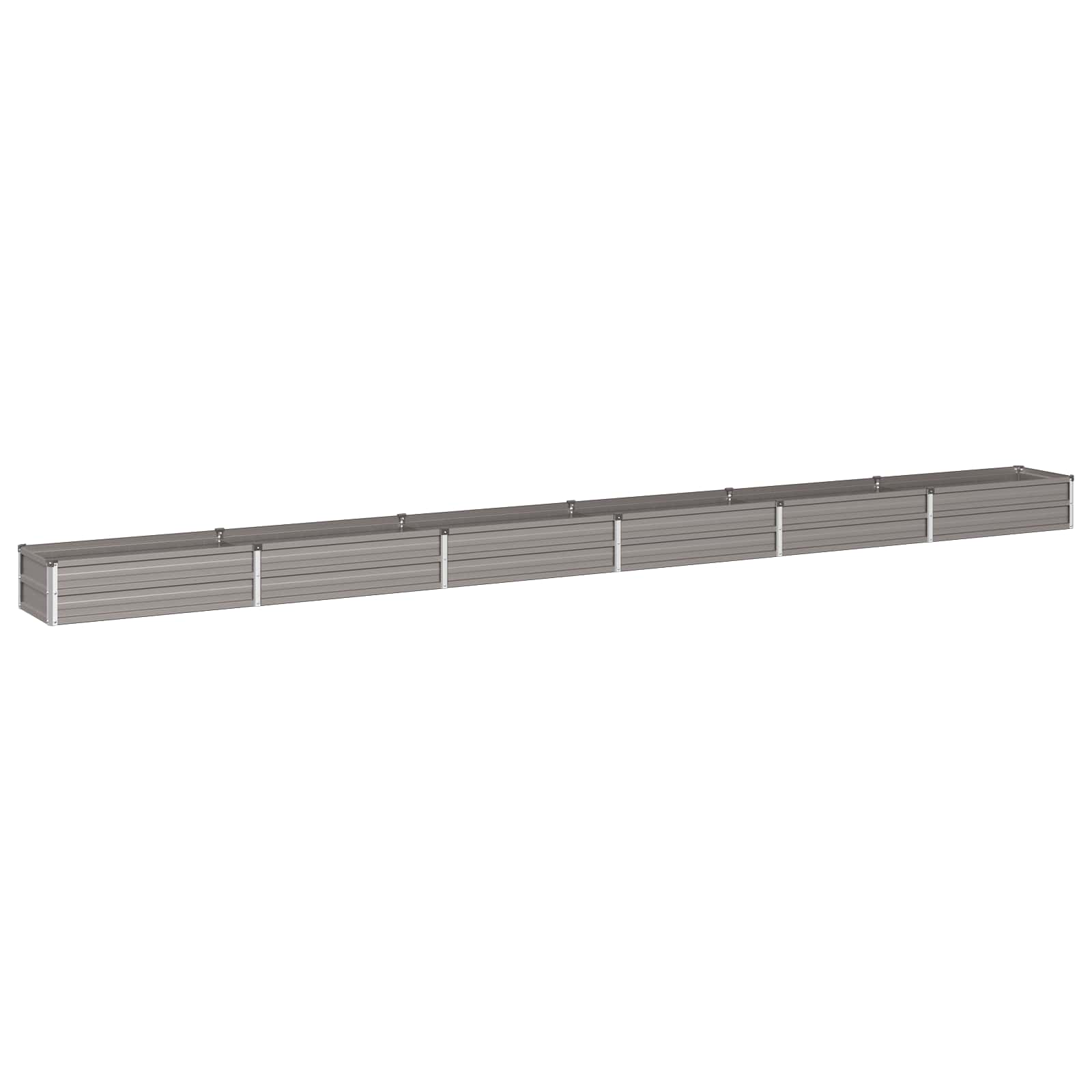 vidaXL Podniesione Łóżko Ogrodowe Rdzawy 480 x 40 x 24 cm tektura