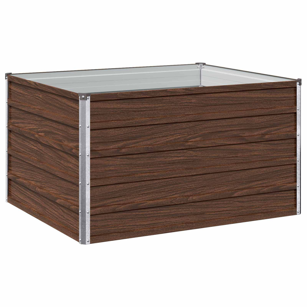 vidaXL Podniesione Łóżko Ogrodowe Czarny 100 x 80 x 55 cm
