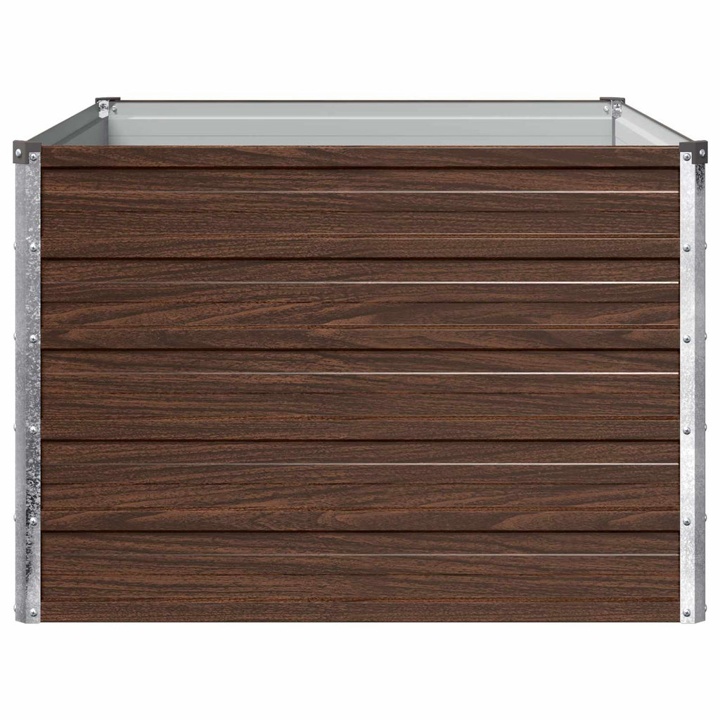 vidaXL Podniesione Łóżko Ogrodowe Czarny 100 x 80 x 55 cm