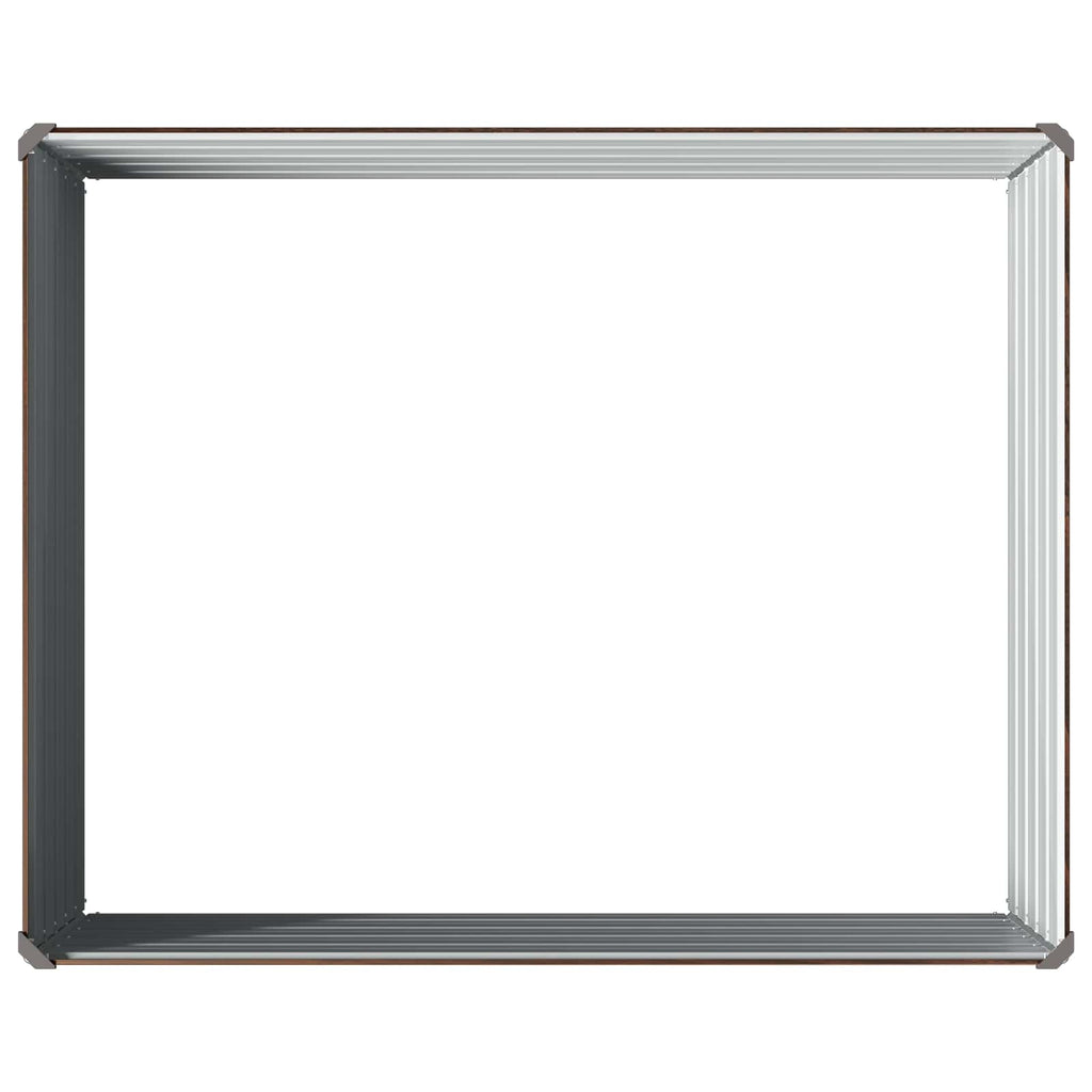 vidaXL Podniesione Łóżko Ogrodowe Czarny 100 x 80 x 55 cm