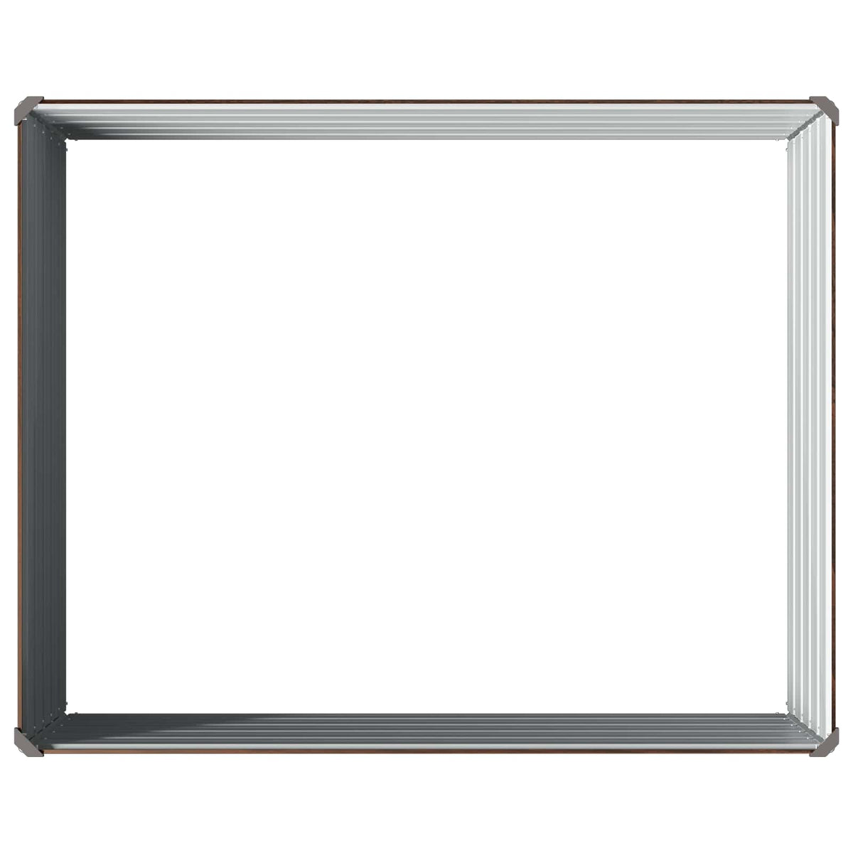 vidaXL Podniesione Łóżko Ogrodowe Czarny 100 x 80 x 55 cm
