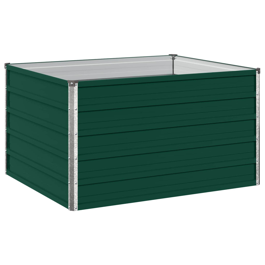 vidaXL Podniesione Łóżko Ogrodowe zielony 100 x 80 x 55 cm