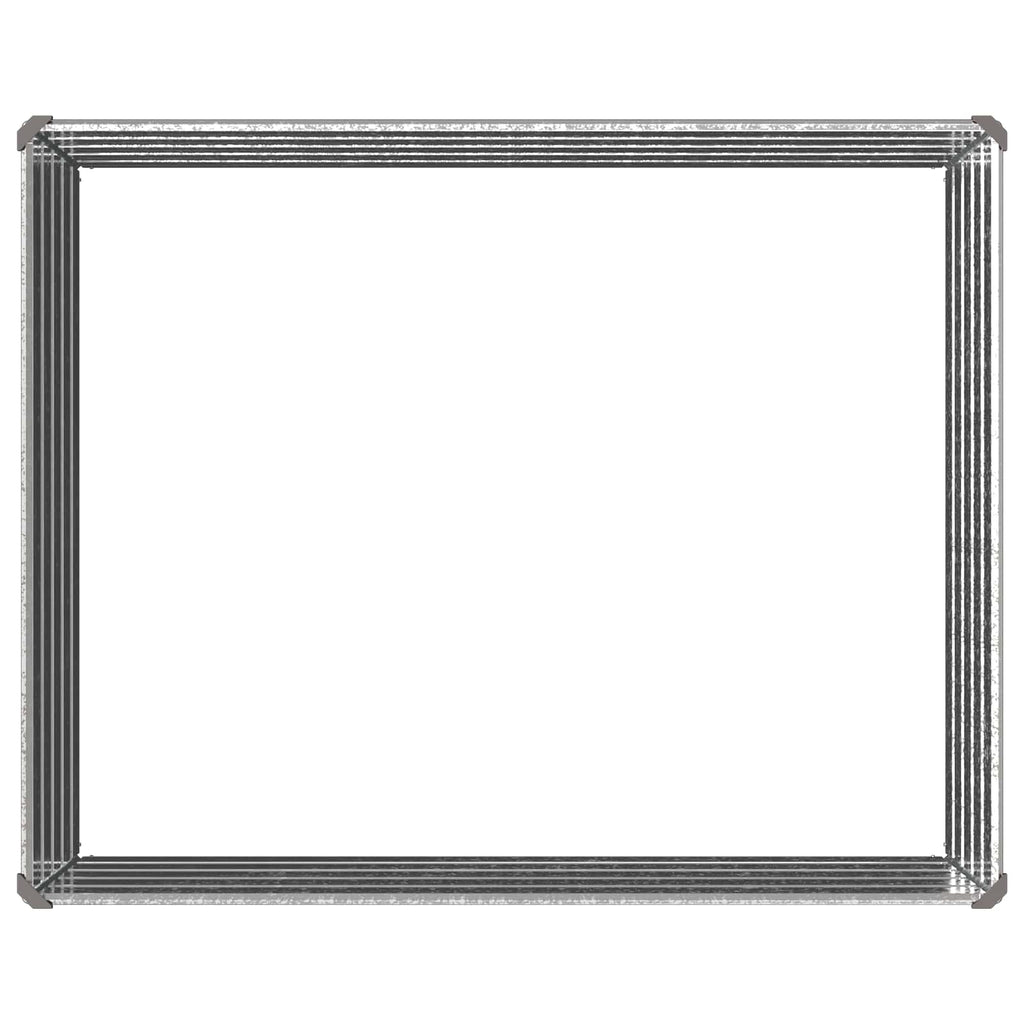 vidaXL Podniesione Łóżko Ogrodowe srebrny 100 x 80 x 55 cm Ocynkowany