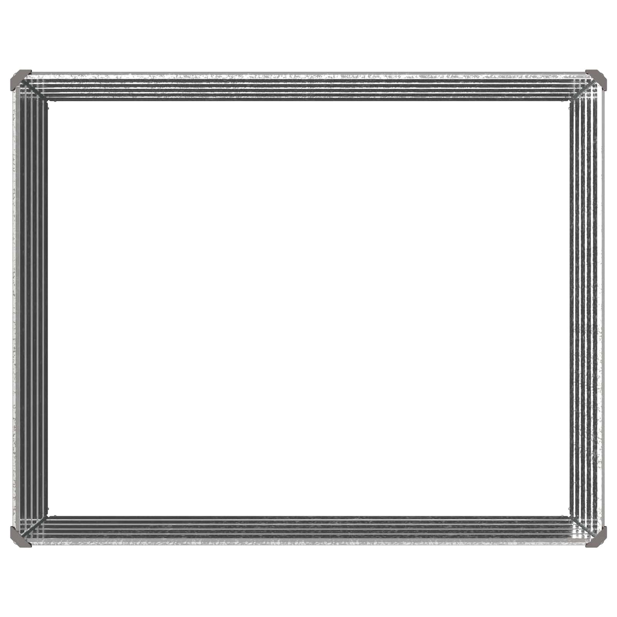 vidaXL Podniesione Łóżko Ogrodowe srebrny 100 x 80 x 55 cm Ocynkowany