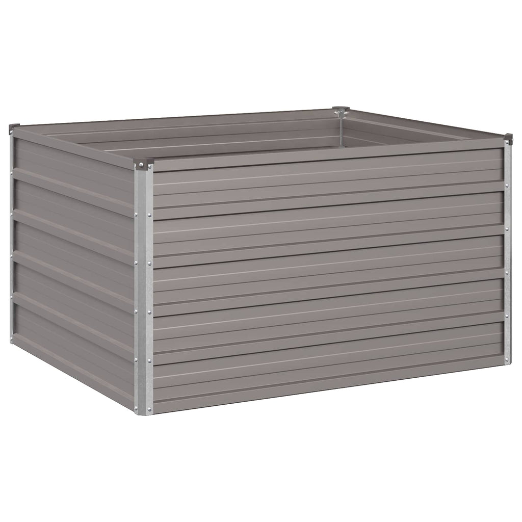 vidaXL Podniesione Łóżko Ogrodowe Rdzawy 100 x 80 x 55 cm tektura