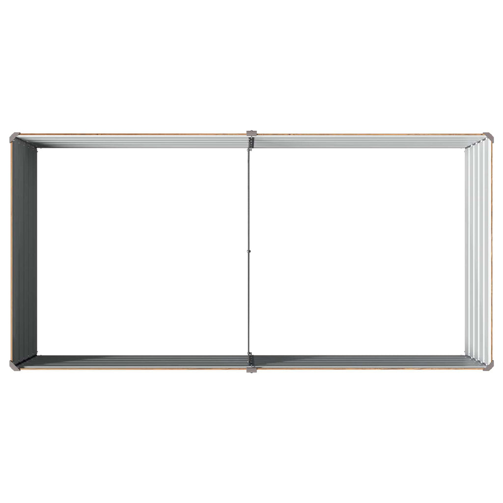 vidaXL Podniesione Łóżko Ogrodowe Brązowy Drewno 160 x 80 x 55 cm