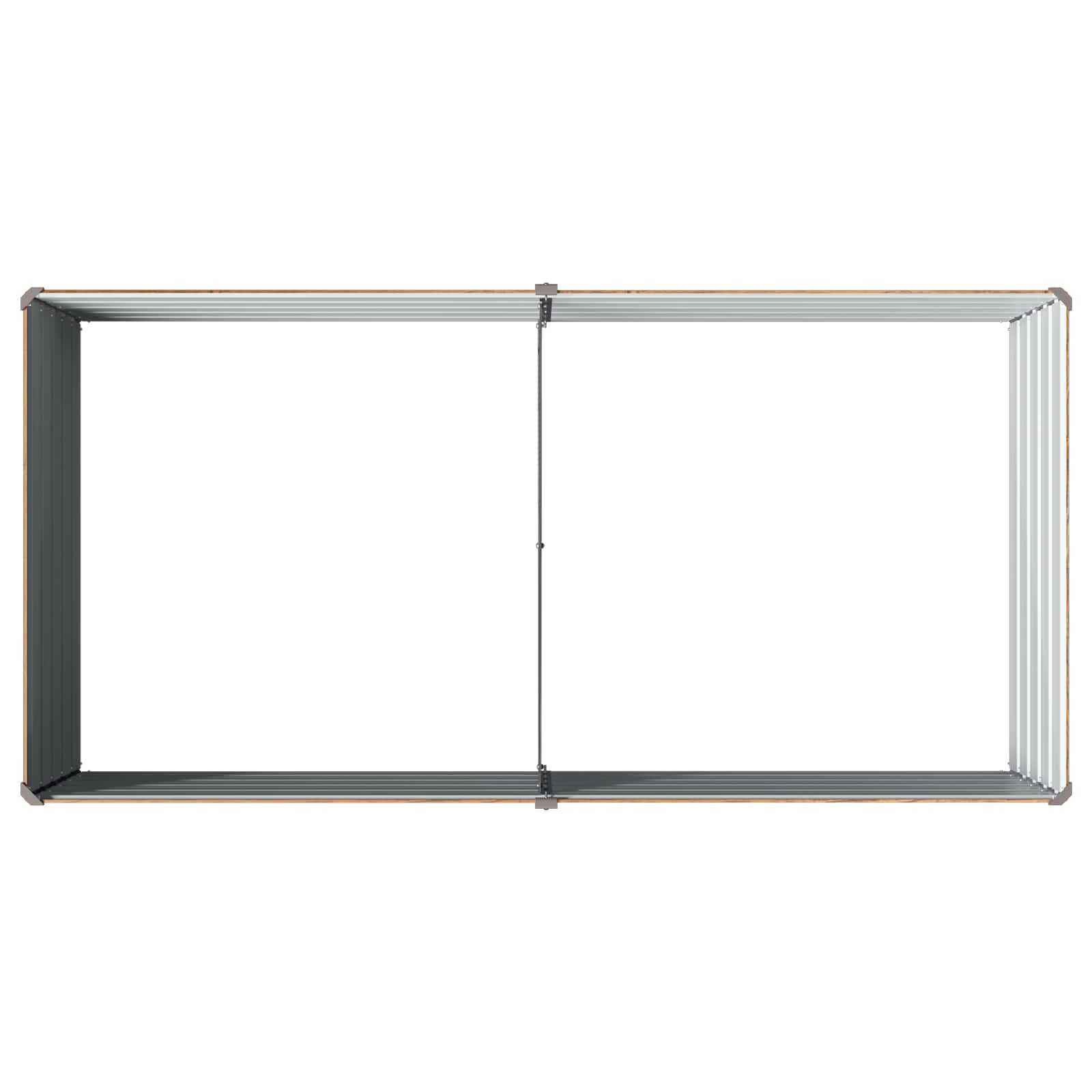 vidaXL Podniesione Łóżko Ogrodowe Brązowy Drewno 160 x 80 x 55 cm