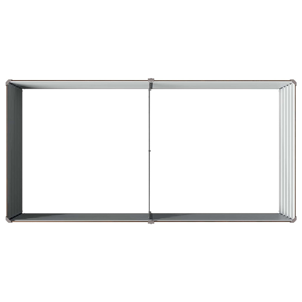vidaXL Podniesione Łóżko Ogrodowe Czarny 160 x 80 x 55 cm