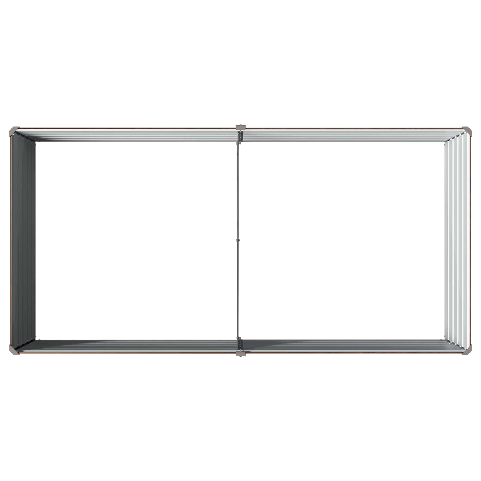 vidaXL Podniesione Łóżko Ogrodowe Czarny 160 x 80 x 55 cm