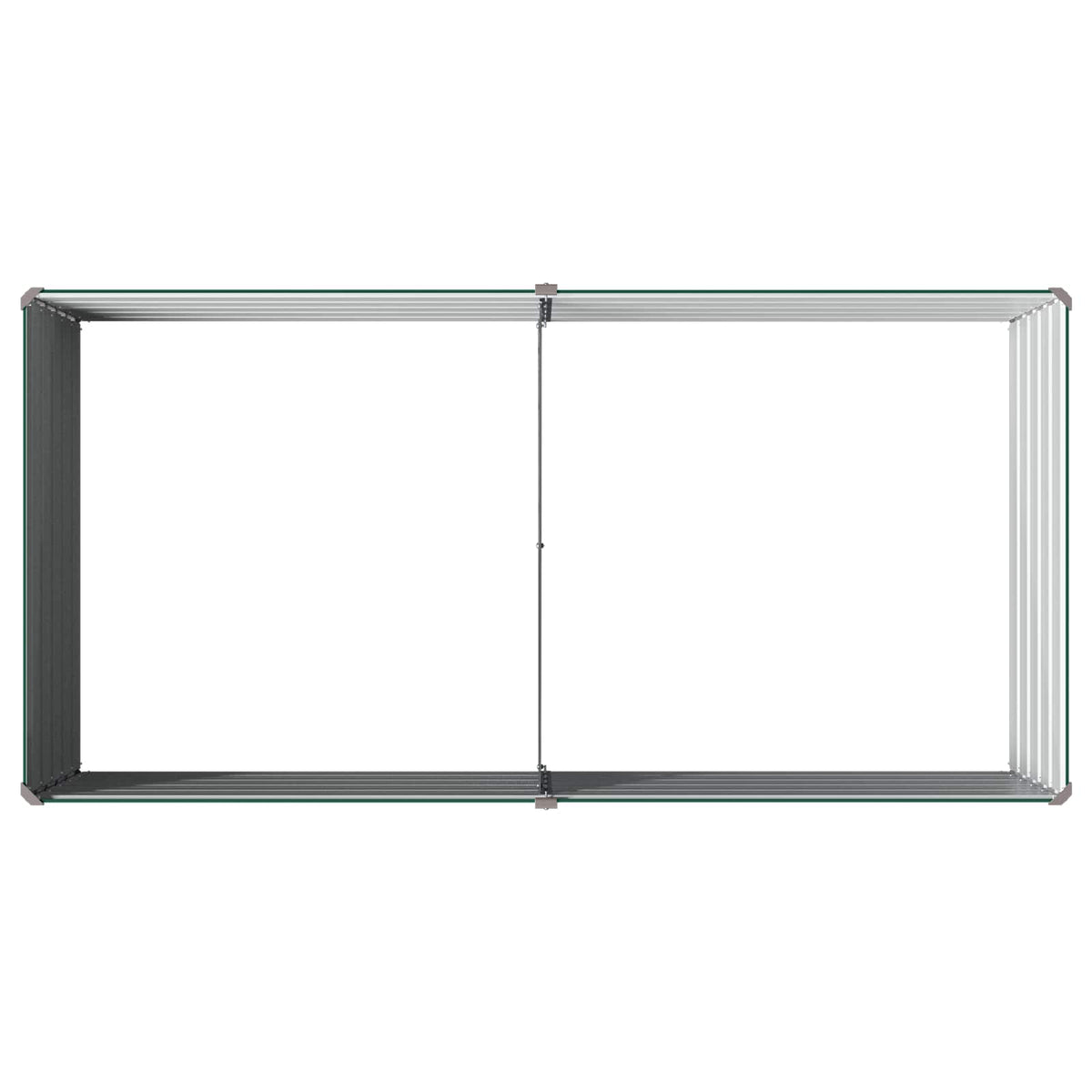 vidaXL Podniesione Łóżko Ogrodowe zielony 160 x 80 x 55 cm