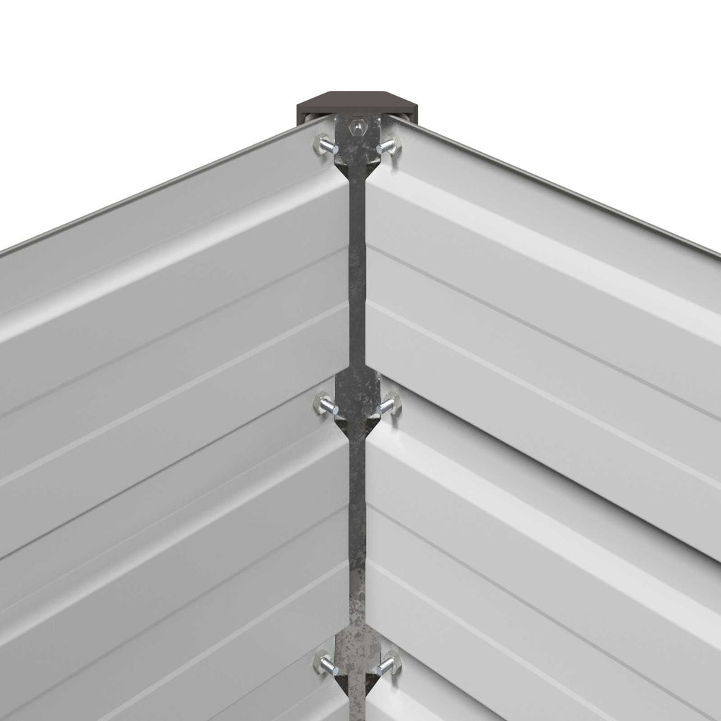 vidaXL Podniesione Łóżko Ogrodowe Szary 160 x 80 x 55 cm