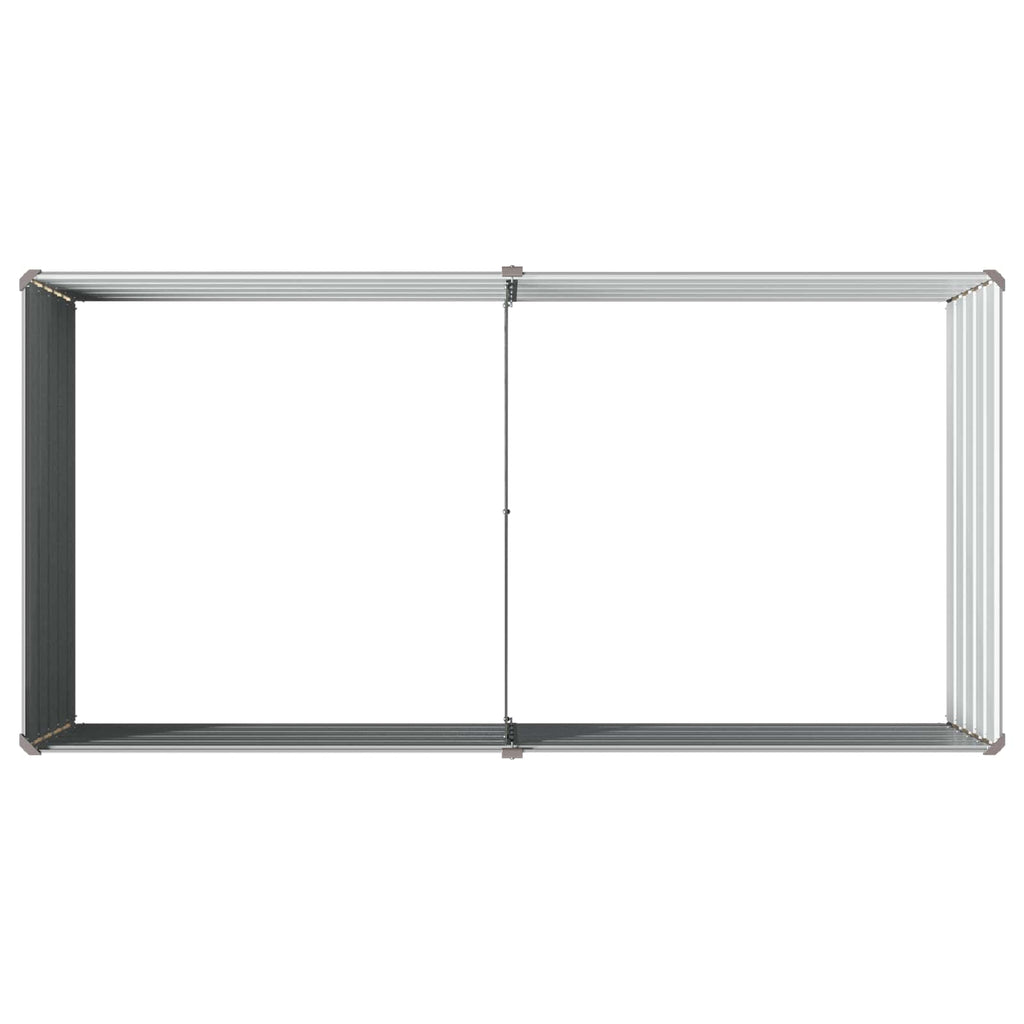 vidaXL Podniesione Łóżko Ogrodowe Szary 160 x 80 x 55 cm