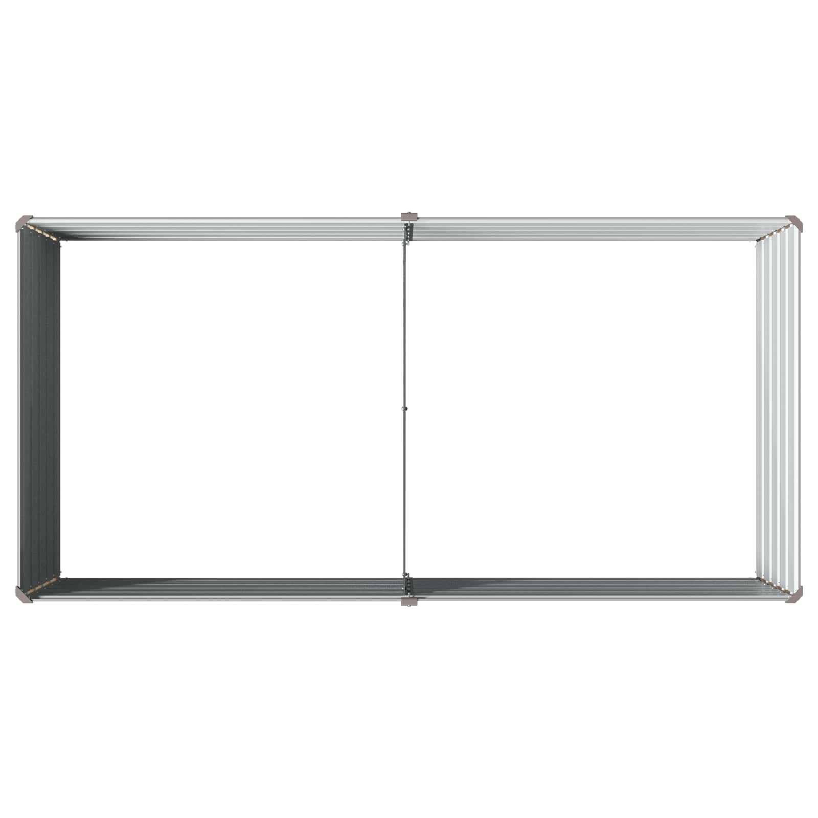 vidaXL Podniesione Łóżko Ogrodowe Szary 160 x 80 x 55 cm