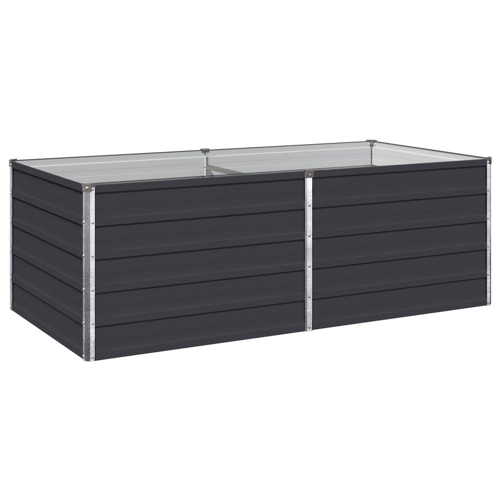 vidaXL Podniesione Łóżko Ogrodowe antracytowy 160 x 80 x 55 cm