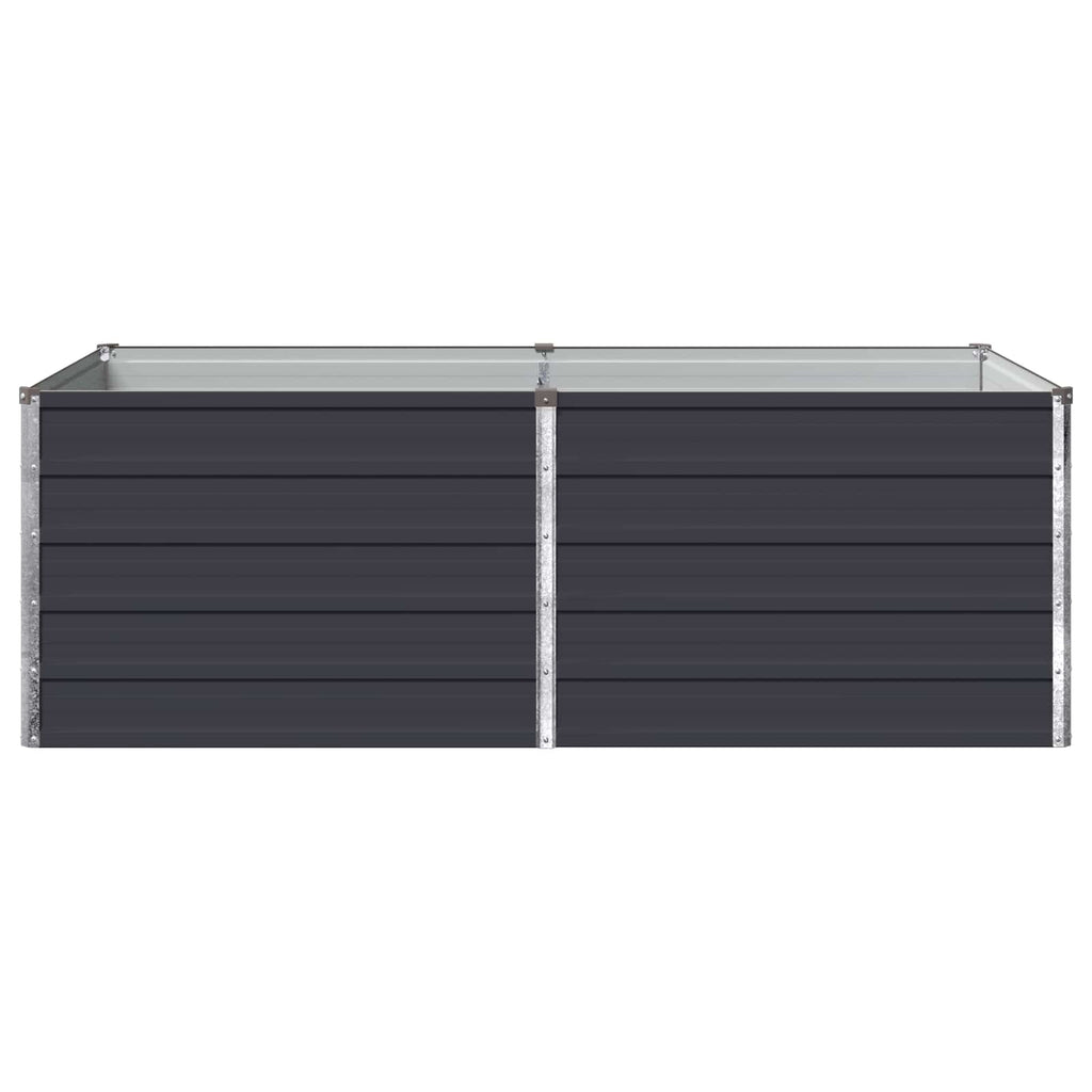 vidaXL Podniesione Łóżko Ogrodowe antracytowy 160 x 80 x 55 cm