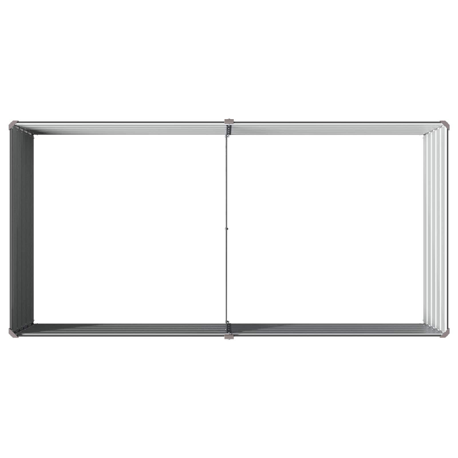 vidaXL Podniesione Łóżko Ogrodowe antracytowy 160 x 80 x 55 cm