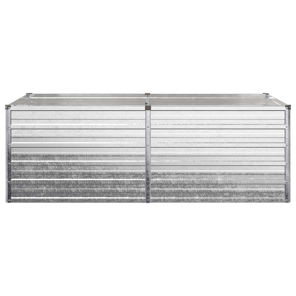 vidaXL Podniesione Łóżko Ogrodowe srebrny 160 x 80 x 55 cm Ocynkowany