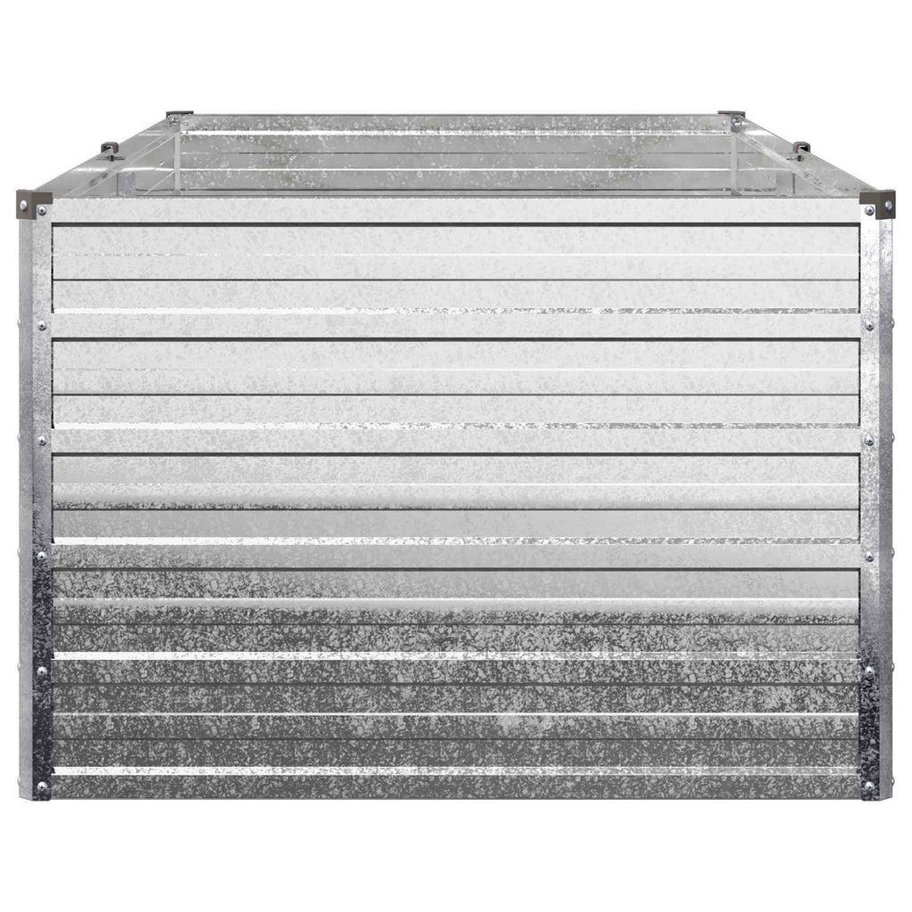 vidaXL Podniesione Łóżko Ogrodowe srebrny 160 x 80 x 55 cm Ocynkowany
