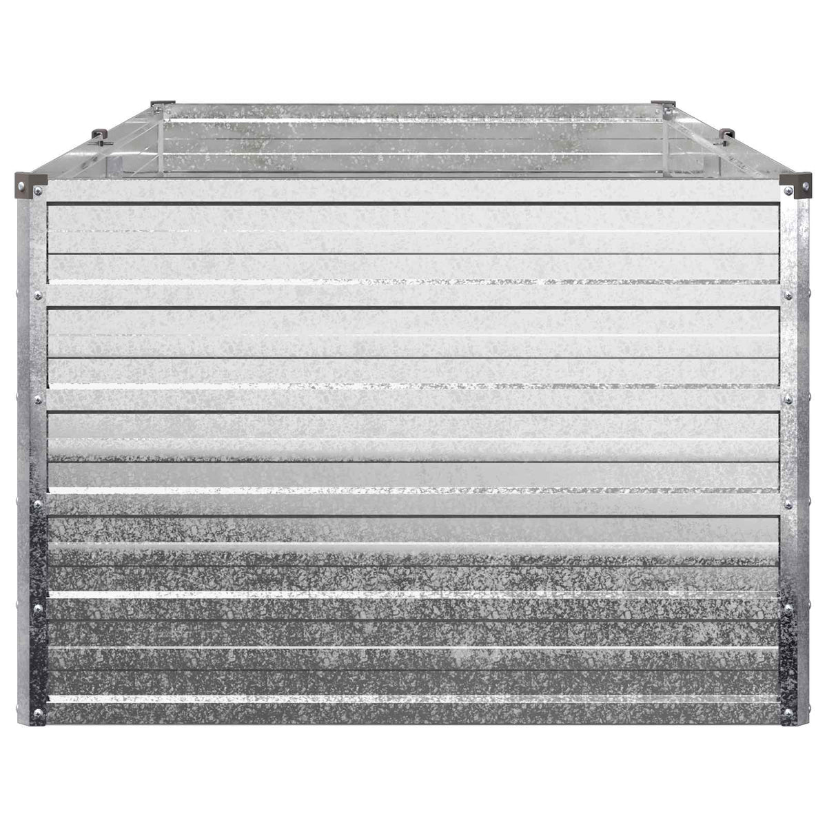vidaXL Podniesione Łóżko Ogrodowe srebrny 160 x 80 x 55 cm Ocynkowany