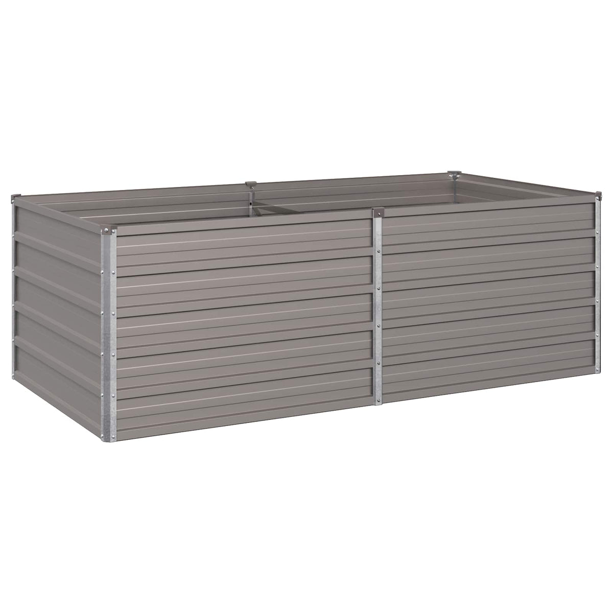 vidaXL Podniesione Łóżko Ogrodowe Rdzawy 160 x 80 x 55 cm tektura